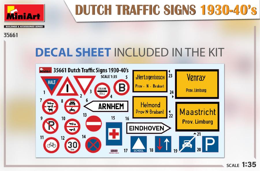 1/35 Dutch Traffic Signs 1930-40's