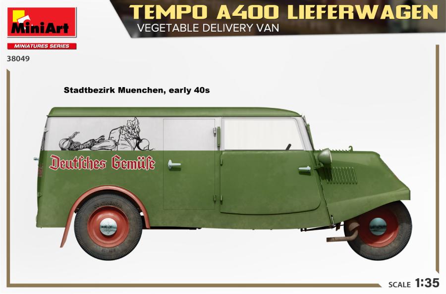 1/35 Tempo A400 Lieferwagen. Vegetable Delivery Van