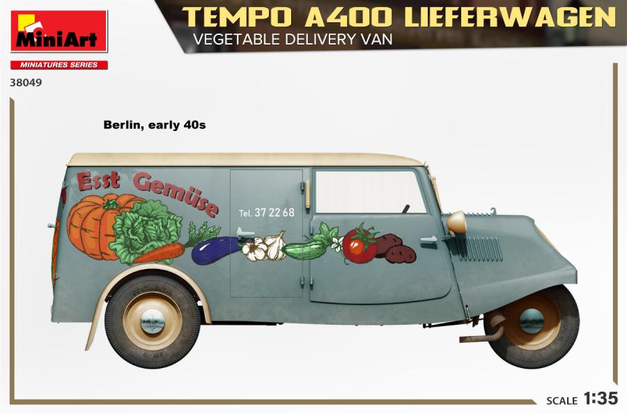 1/35 Tempo A400 Lieferwagen. Vegetable Delivery Van