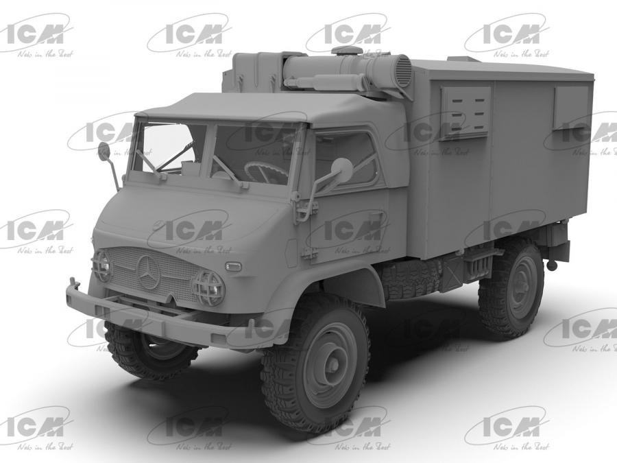 1/35 Unimog S 404 with box body,German military truck