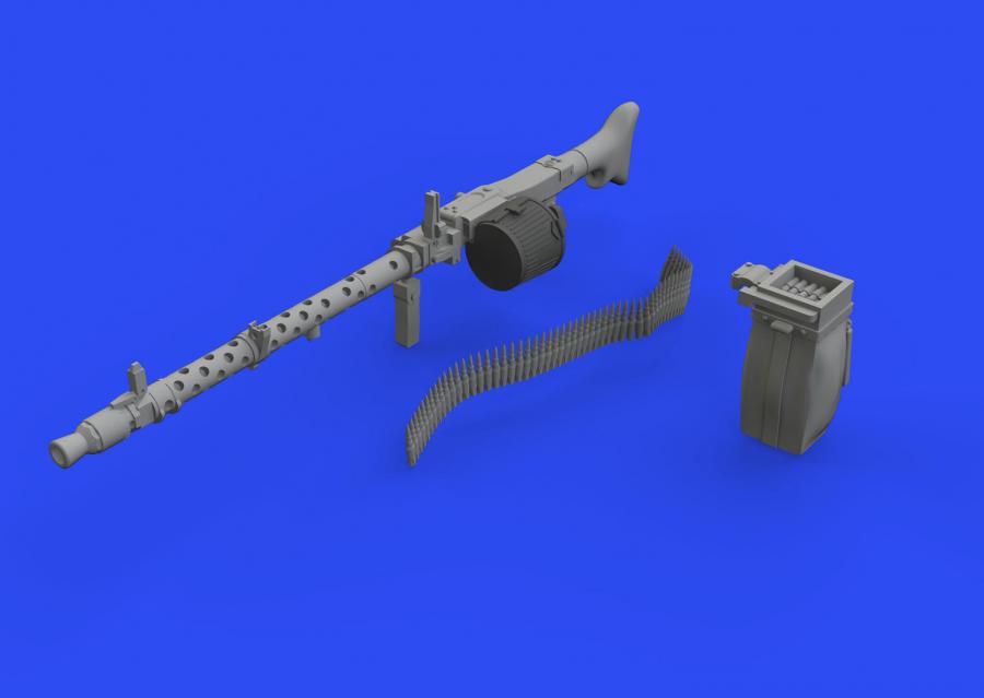 1/35 MG 34 gun with ammunition belt (3D PRINT)