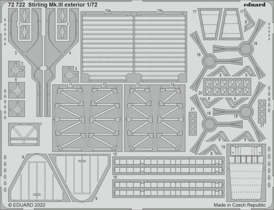 1/72 Stirling Mk.III ESSENTIAL set for ITALERI kit