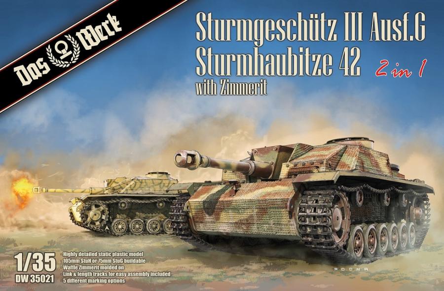 1:35 Stug III Ausf. G STUH 42 (2in1) with Zimmerit