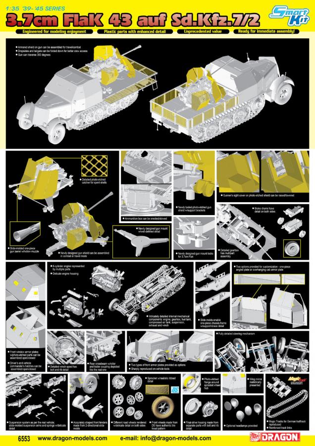 1/35 3.7cm FlaK 43 auf Sd.Kfz.7/2
