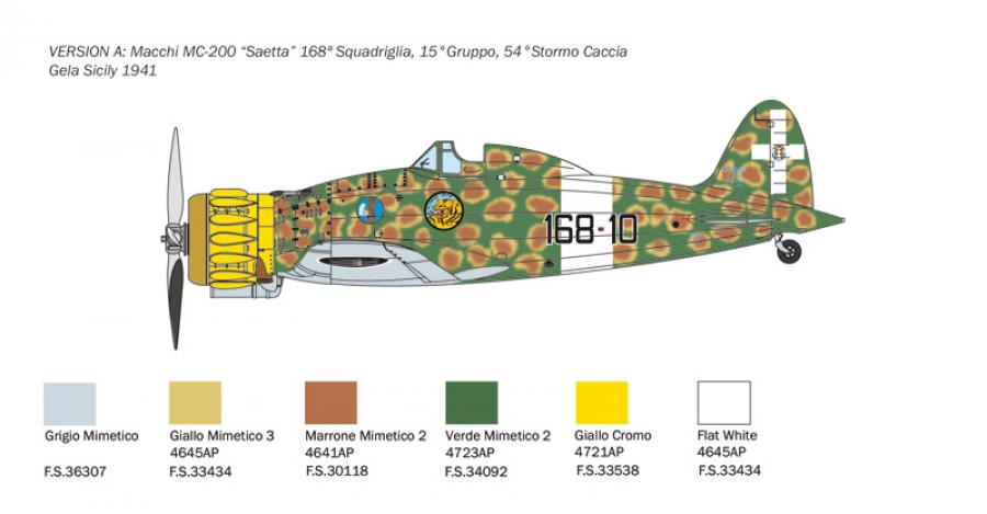 Italeri 1:48 Macchi MC 200 Saetta