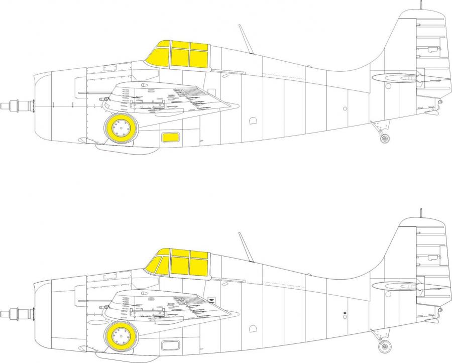 1/48 F4F-3 early LööKplus for EDUARD kit