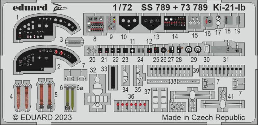 1/72 Ki-21-Ib PE set for ICM kit