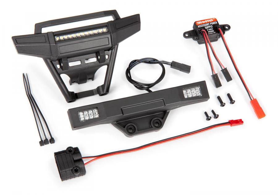 Traxxas LED Lights Front & Rear Bumper Complete Hoss 4x4 TRX9095