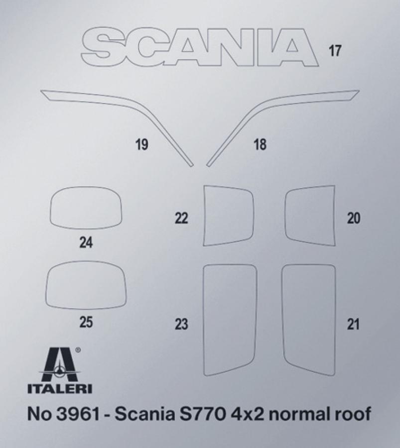 Italeri 1:24 Scania S770 4x2 normal roof