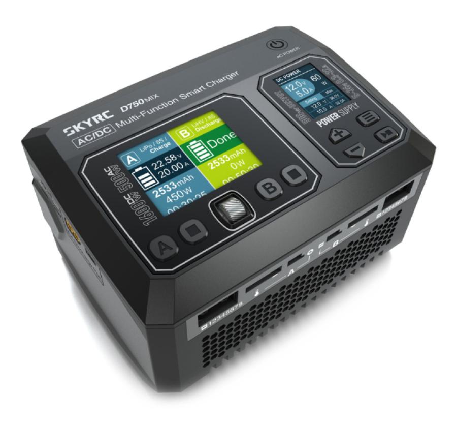SkyRC D750 MIX Charger AC/DC 32-50A 1-8S