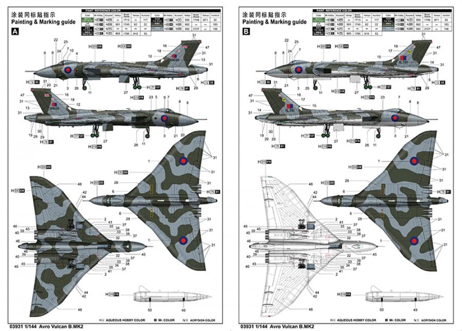 Trumpeter 1:144 Avro Vulcan B.MK 2