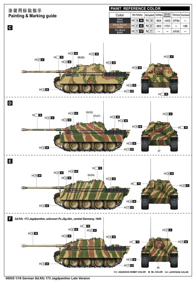 Trumpeter 1/16 German Sd.Kfz 173 Jagdpanther Late Version