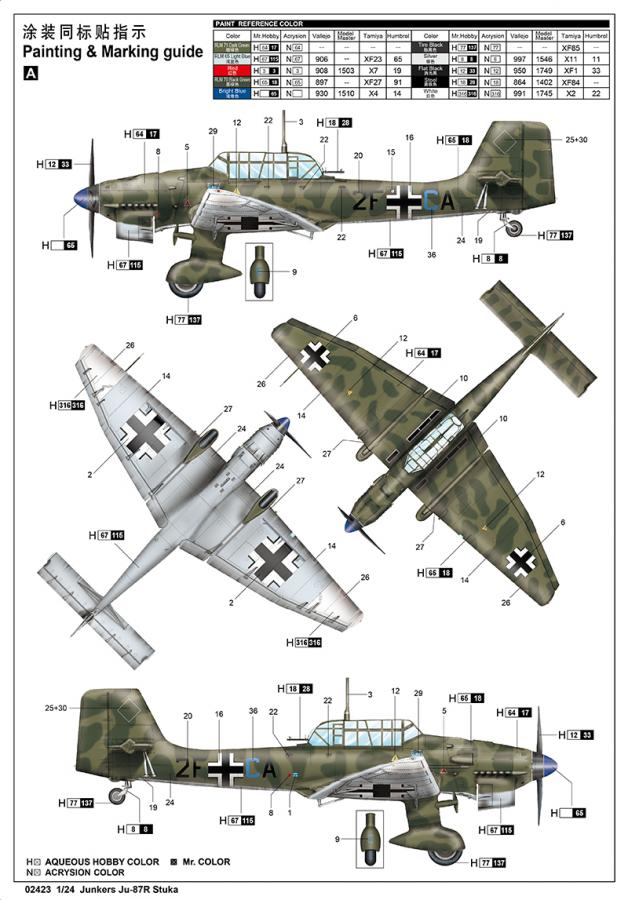 Trumpeter 1:24 Junkers Ju-87R Stuka