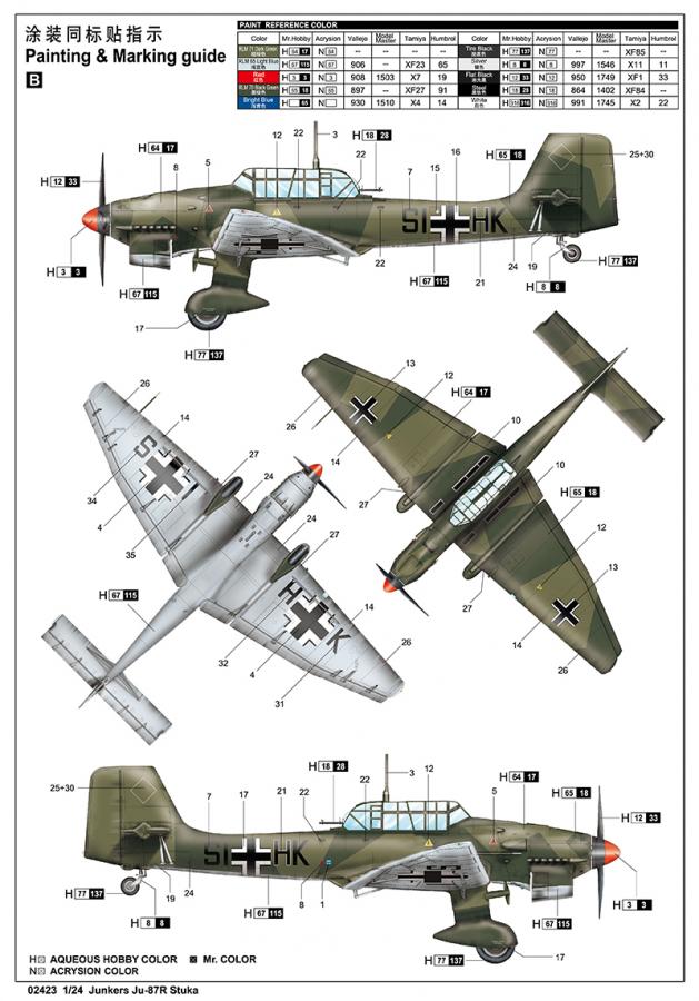 Trumpeter 1:24 Junkers Ju-87R Stuka