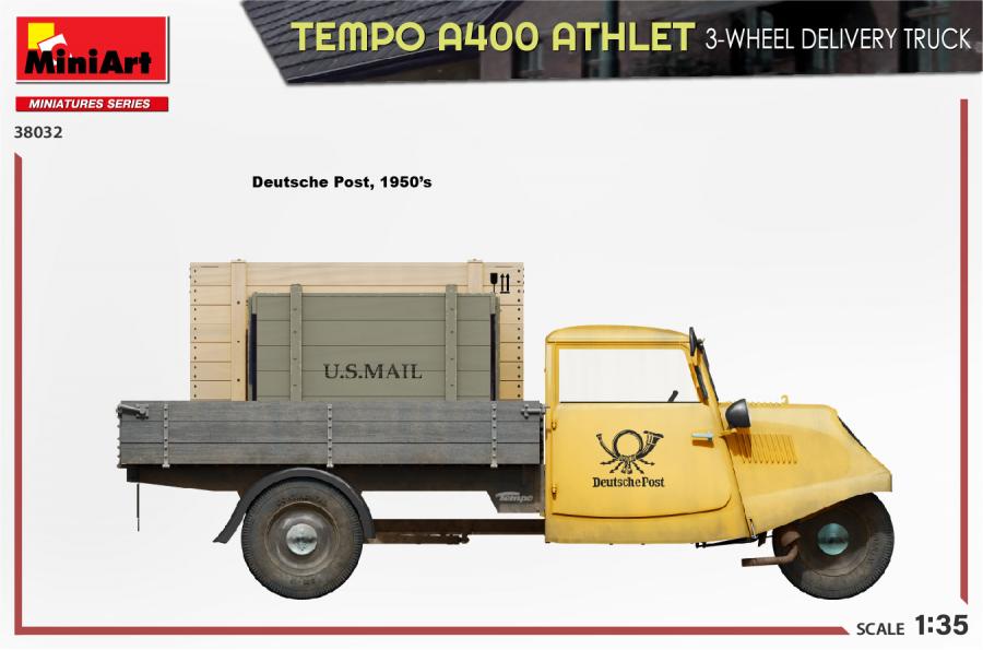 1/35 Tempo A400 Athlet 3-Wheel Delivery Truck