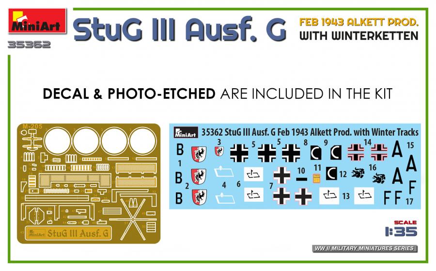 1/35 StuG III Ausf. G Feb 1943 Alkett with Winterketten pienoismalli