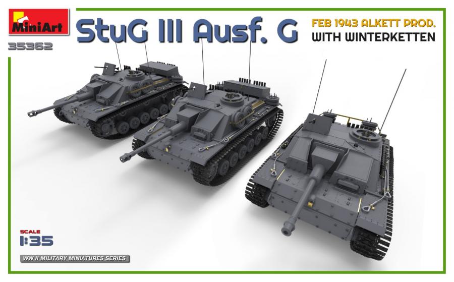 1/35 StuG III Ausf. G Feb 1943 Alkett with Winterketten pienoismalli