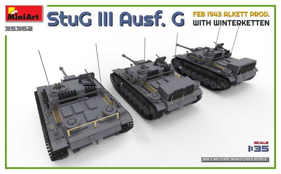 1/35 StuG III Ausf. G Feb 1943 Alkett with Winterketten pienoismalli