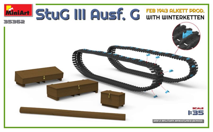 1/35 StuG III Ausf. G Feb 1943 Alkett with Winterketten pienoismalli