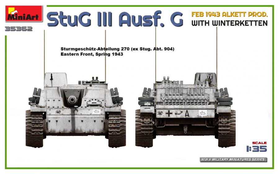 1/35 StuG III Ausf. G Feb 1943 Alkett with Winterketten pienoismalli