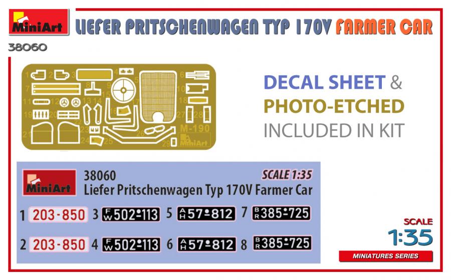 1/35 Liefer Pritschenwagen Typ 170V Farmer Car
