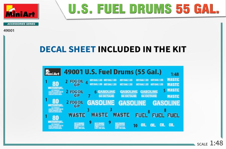 1/48 U.S. Fuel Drums 55 Gal.