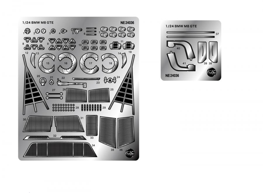 1/24 BMW M8 GTE 24h Daytona 2020 WINNER, Detail up Parts