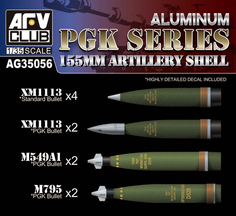 1/35 155MM ARTILLERY SHELL PGK SERIES