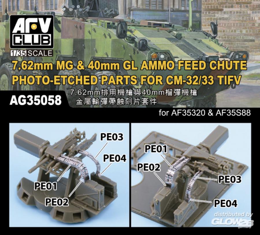 1/35 Detaljointi setti 7.62mm MG & 40mm GL tykkiin