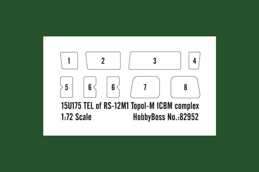 1/72 15U175 TEL of RS-12M1 Topol-M ICBM complex