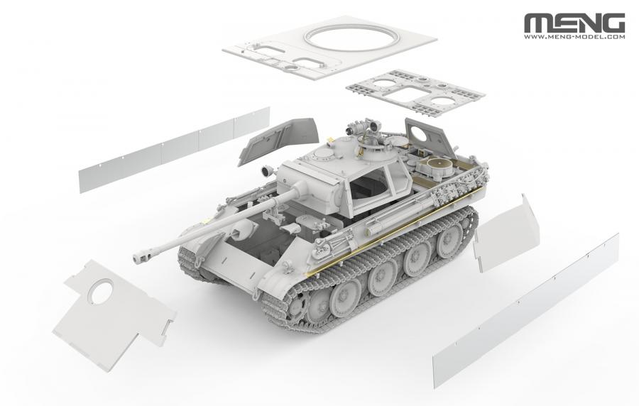 1/35 Panther Ausf. G Late with infrared night vision system