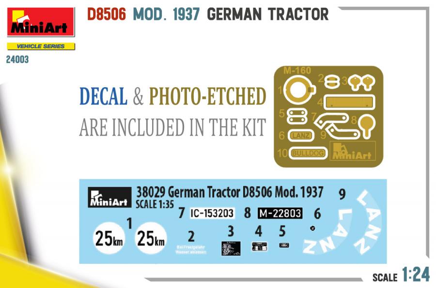 1/24 German Tractor D8506 Mod. 1937