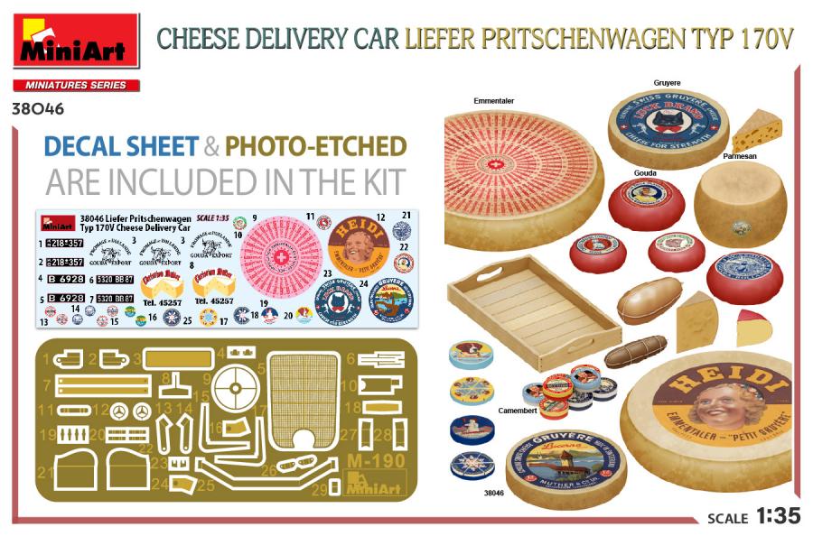 1/35 Cheese Delivery Car Liefer Pritschenwagen Typ 170V