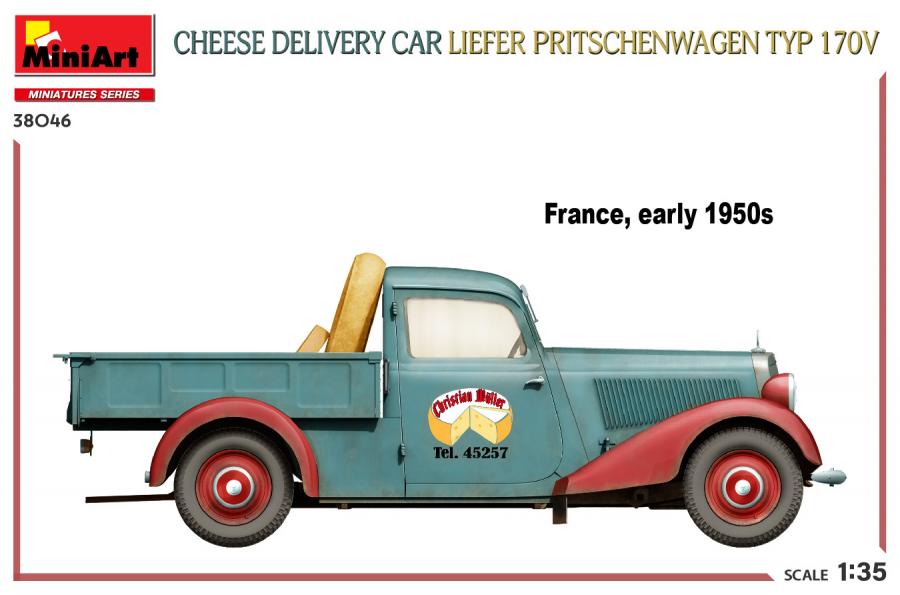 1/35 Cheese Delivery Car Liefer Pritschenwagen Typ 170V