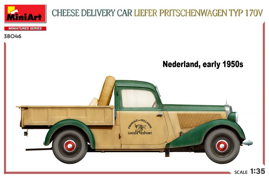 1/35 Cheese Delivery Car Liefer Pritschenwagen Typ 170V