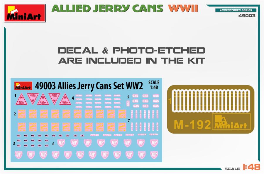 1/48 Allied Jerry Cans WW2