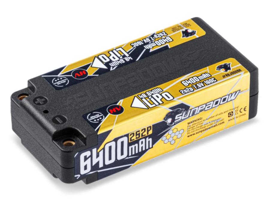 Li-Po Battery 2S 7,6V 6400mAh 160C HV Shorty