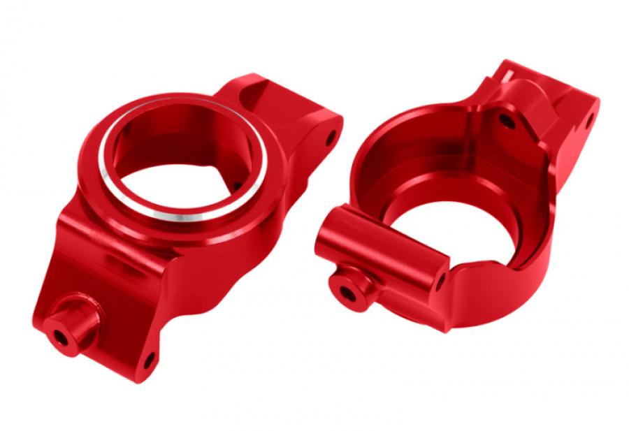 Traxxas Caster Blocks L+R (Pair) Alu Red X-Maxx, XRT TRX7832-RED