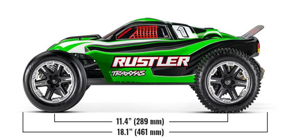 Traxxas Rustler 2WD 1/10 RTR TQ USB - With Battery/Charger