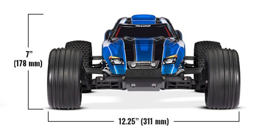 Rustler 2WD 1/10 RTR TQ Black USB - With Battery/Charger *