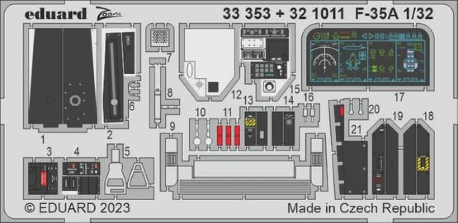 1/32 F-35A Pe set for Trumpeter kit