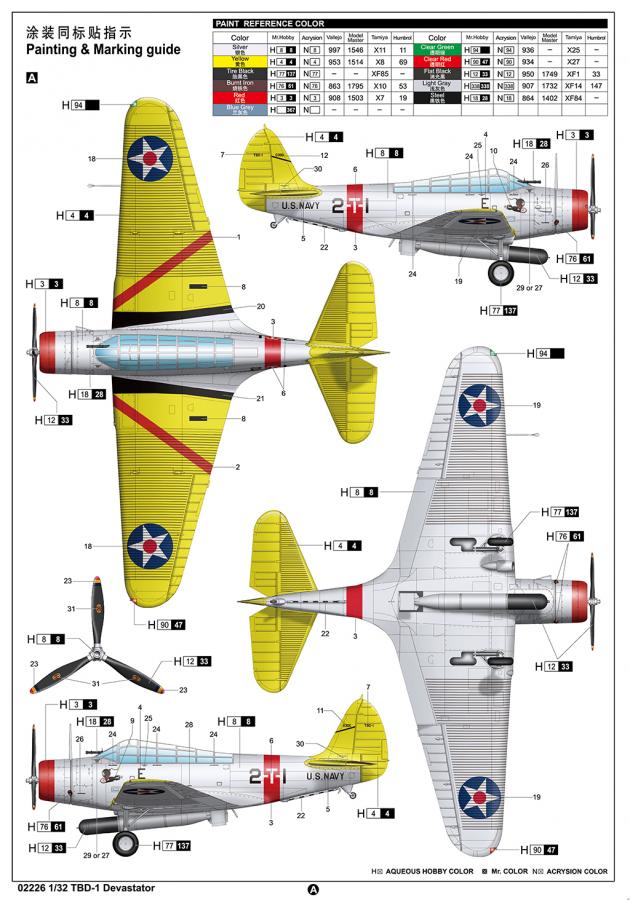 Trumpeter 1/32 TBD-1 Devastator