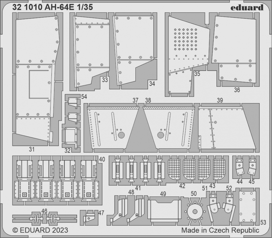 1/35 AH-64E PE set for TAKOM kit