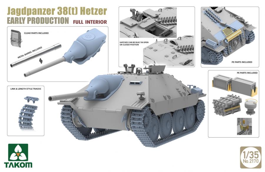 1/35 Jagdpanzer 38(t) Hetzer (Early) (Full Interior)