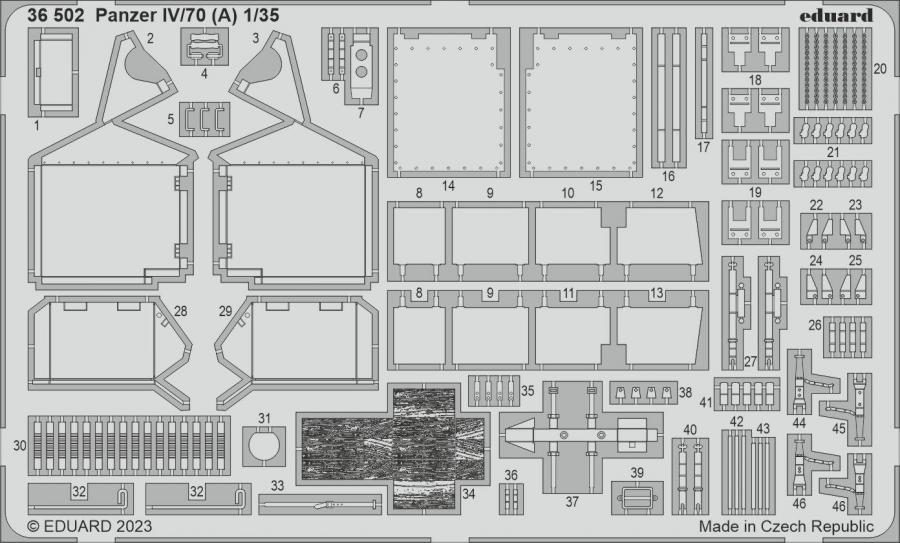 1/35 Panzer IV/70 (A) Pe Set for TAMIYA kit