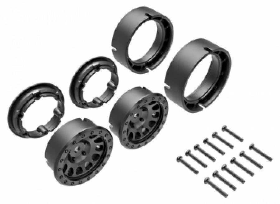 Traxxas Wheels Method Race 105 Beadlock Black 1.0 (2) TRX9781