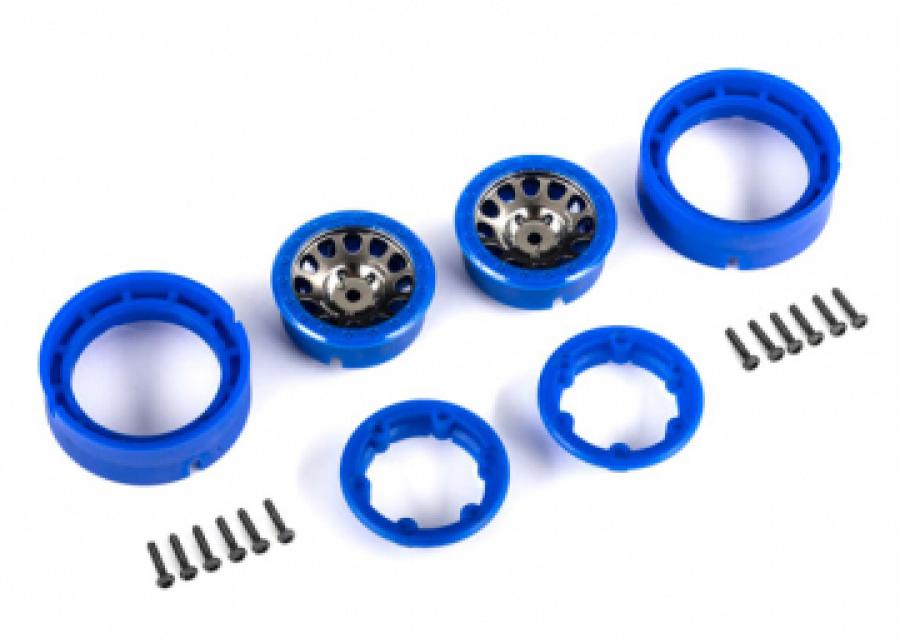 Traxxas Wheels Method Race 105 Beadlock Black/Blue 1.0 (2) TRX9781-BLKBL