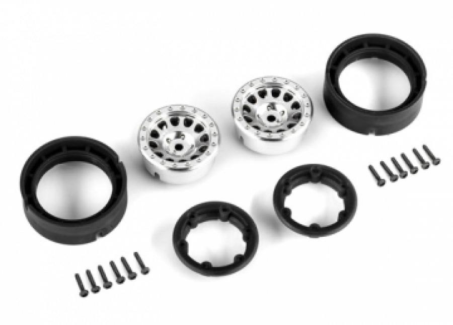 Traxxas Wheels Method Race 105 Beadlock Satin Crome 1.0 (2) TRX9781-SATIN