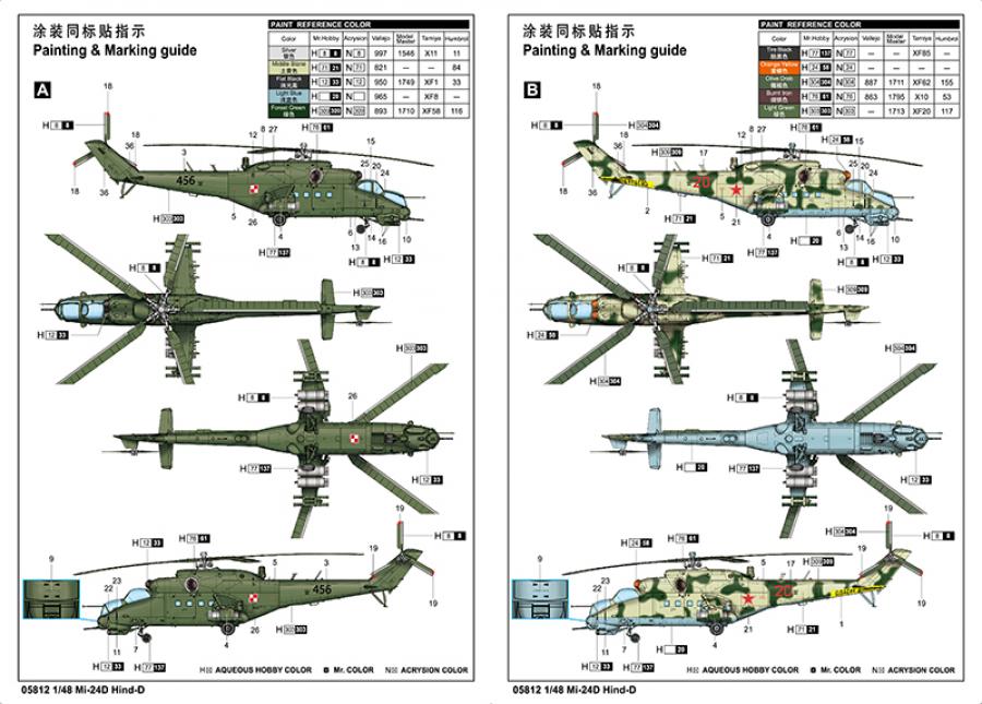 Trumpeter 1:48 Mi-24V Hind-E