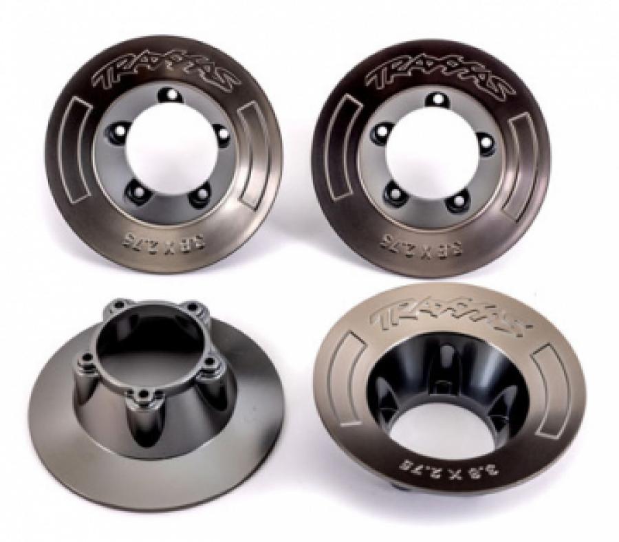 Traxxas Wheel Covers Satin Black Chrome (for Wheels #9572) (4) TRX9568A